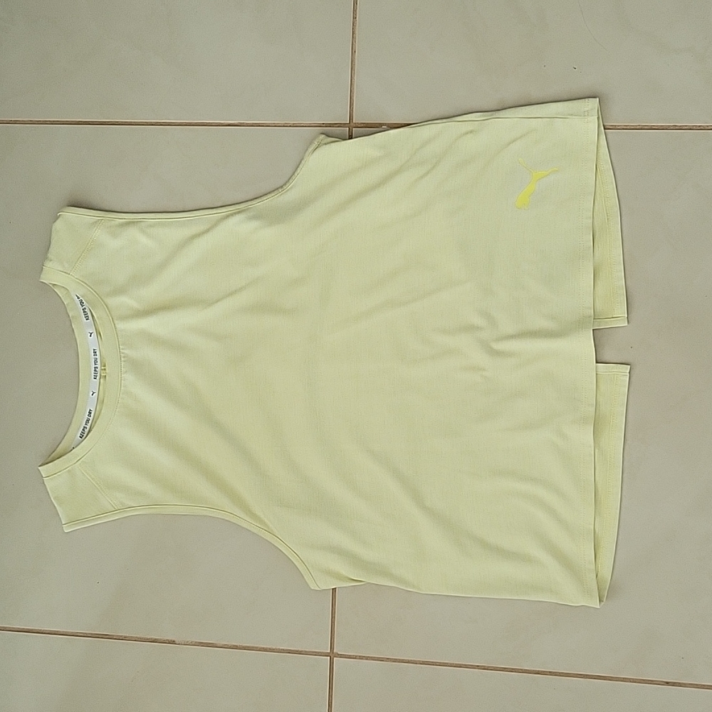 Yellow Puma shirt